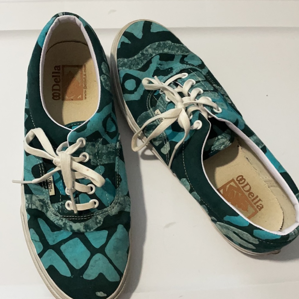Men’s VANS Blue/Teal Design Sneakers Size 12